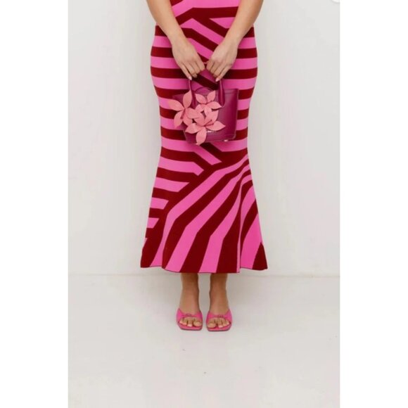 The Wolf Gang Berry Leather Flower bag - Picture 4 of 7